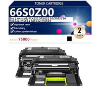 66S0Z00 High Yield Imaging Unit Drum Unit Compatible for Lexmark MX532 MX632 MXM3350 MS531 MS631 MS632 MS639 Printers, 75000 Pages,2*Black
