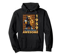 66th Birthday Bear Legends December 1959 66 Years Old Mens Pullover Hoodie