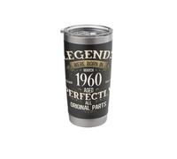 66th Birthday Gift Men Women Legendary Since March 1960 Stainless Steel Insulated Tumbler