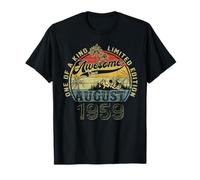 66th Birthday Gifts for Men August 1959 66 year Old Bday T-Shirt
