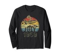 66th Birthday Gifts for Men July 1959 66 year Old Bday Long Sleeve T-Shirt