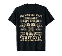 66th Birthday Gifts for Men September 1959 66 Year Old Bday T-Shirt
