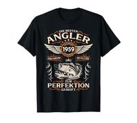 66th Birthday Man Gift Angler The Best 1959 Funny T-Shirt