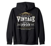 66th Birthday Man Woman 66 Years 1959 Decoration Fun Zip Hoodie