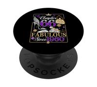 66th Birthday Queen Chapter 66 Fabulous Since 1960 Women PopSockets Adhesive PopGrip