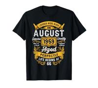 66th Birthday Real Legends August 1959 66 Years Old For Men T-Shirt