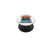 66th Birthday Vintage Legendary Bday Limited Edition PopSockets Adhesive PopGrip