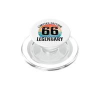 66th Birthday Vintage Legendary Bday Limited Edition PopSockets PopGrip for MagSafe