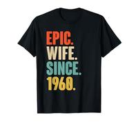 66th Wedding Anniversary for Her - Epic Wife Since 1960 T-Shirt