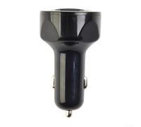 66W Car Charger 4 USB Ports with LED Display QC 3 0 Fast Charging Adapter Compatible with 12 24V Vehicle Power Input Supports Phones and Tablets