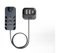 66W Multi Port USB Car Charger Fast Charging Adapter with Extension Cable for iPhone for samsung for ipad GPS Rear Passengers