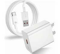 66W USB Plug SuperCharge Power Adapter for Honor 90 70, USB Fast Charger Plug w/ 6A Super Charging Cable 1M, Wall Charger UK Fast Charing for Honor X6b X7b Magic6 Lite 200 Lite Pad X9 9 8