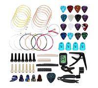 66x Guitar Bridge Pins String Pegs,Picks Bridge One Pin Puller Guitar Accs