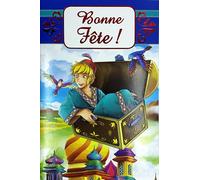 67-1052-ABF Happy Party Greeting Card for Young Boy with Envelope Format 12 x 17.5 cm - Illustration Aladdin Tale and the Wonderful Lamp A Thousand and One Nights Cartoons Comic Book Saint Nicholas 6