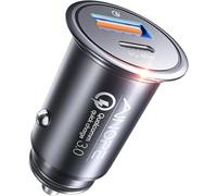 67.5W Super Mini Cigarette Lighter Adapter Car Charger USB C Fast Charging, All Metal PD&QC Type C Car Charger Adapter Valentines Day Gifts for iPhone 17 16 15 Pro Max Samsung Galaxy S26 Ultra