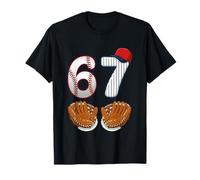67 Baseball 6 7 for Boys Kids Youth Gen Alpha Softball Fan T-Shirt