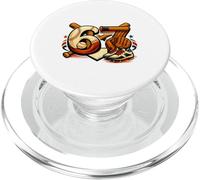 67 BASEBALL meme baseball Six Seven gift 6-7 Funny PopSockets PopGrip for MagSafe