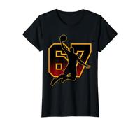 67 Basketball Meme Six Seven Slam Dunk Boys Brain Rot Game Value Graphic T-Shirt, Women, Black, S