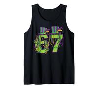 67 Beads 6 7 Mardi Gras Six Seven Meme Boys Girls Kids Youth Tank Top