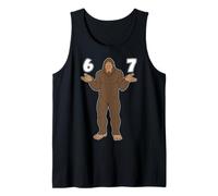 67 Bigfoot Meme Gen Alpha Z Slang 6-7 Six Seven Sasquatch Tank Top