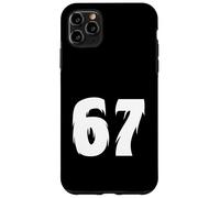 67 Bigfoot Style Number Bold Cryptid Graphic Minimal Design Case for iPhone 11 Pro Max