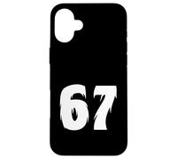 67 Bigfoot Style Number Bold Cryptid Graphic Minimal Design Case for iPhone 16 Plus