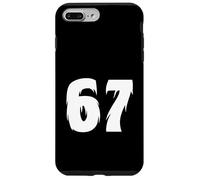 67 Bigfoot Style Number Bold Cryptid Graphic Minimal Design Case for iPhone 7 Plus/8 Plus