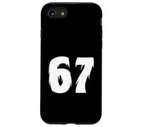 67 Bigfoot Style Number Bold Cryptid Graphic Minimal Design Case for iPhone SE (2020) / 7/8
