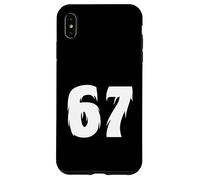 67 Bigfoot Style Number Bold Cryptid Graphic Minimal Design Case for iPhone XS Max