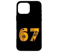 67 Bitcoin Crypto Circuit Style Number Graphic Design Case for iPhone 16 Pro Max