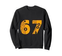 67 Bitcoin Crypto Circuit Style Number Graphic Design Sweatshirt