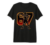 67 Boxing Funny Boxer Six Seven Boys Kids Men Gen Alpha Meme Premium T-Shirt