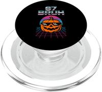 67 Bruh Meme Halloween Pumpkin 6 7 Brainrot Six Seven Kids PopSockets PopGrip for MagSafe