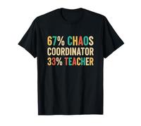 67 Chaos Coordinator Teachers 67 Slang Math PE Six Seven T-Shirt