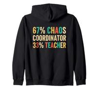 67 Chaos Coordinator Teachers 67 Slang Math PE Six Seven Zip Hoodie