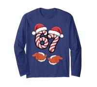 67 Christmas 67 Meme Santa Elf - SIX Seven Santa Hand Long Sleeve T-Shirt