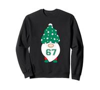 67 Christmas Gnome 6 7 Six Seven Funny Gen Z Happy Holidays Sweatshirt