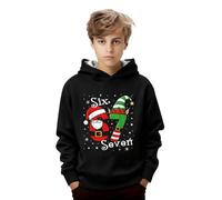67 Christmas Jumper Funny Xmas Jumpers 67 Kids Hoodies Santa Says Six Seven Boys Girls Holiday Essential Hoodies 6 7 Meme Kid Ugly Christmas Jumpers Hooded Sweatshirts Long Sleeve Tops Pink Hoodie UK