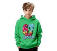 67 Christmas Jumper Kids 67 Meme Xmas Hoodie Boys Girls Six Seven Long Sleeve Hooded Sweatshirt 6 7 Meme Pullover Funny Winter Casual Fashion Holiday Shirt Tops