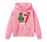 67 Christmas Jumper Kids Casual Long Sleeve Pullover Sweatshirt Coats Casual Long Sleeve Pullover Sweatshirt Coats Comfortable Soft Fabric Fun Jumper for Boys Girls Pink