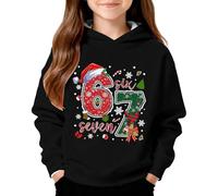 67 Christmas Jumper Kids Hoodie Six Seven 6 7 Meme Shirt Long Sleeve Pullover Sweatshirt Fashion Xmas Hoodies For Boys Girls