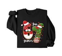 67 Christmas Jumper, Kids Hoodies Funny Six Seven Christmas Hat Theme Fashion Print Hooded Sweatshirt Comfortable Soft Xmas Hoodie Girls Boys Holiday Essential