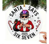67 Christmas Ornament, Funny 67 Ornament Decor Christmas Tree Hanging Ornaments,Six Seven Ornament, 67 Decorations Meme Grandkid Birthday Gift Xmas Holiday Home De-cor