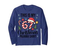 67 Christmas Pajama Funny Six Seven Meme Brainrot for Boys Long Sleeve T-Shirt