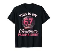 67 Christmas Pajama Meme Funny Six Seven Pink This is My Fun T-Shirt