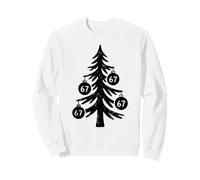 67 Christmas Tree 6 7 Ornaments Holiday Vintage Six Seven Sweatshirt