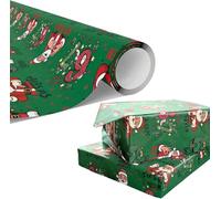 67 Christmas Wrapping Paper, 2025 Holiday Funny Xmas Tree Santa Print Gift Wrap Paper, Christmas Countdown, Kids, Family - 6th December St Nicholas Day Theme