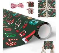 67 Christmas Wrapping Paper, 67 Wrapping Paper, Funny Themed Wrap Papers Gift Wrap Sheets, Unique Six Seven Santa Festive Birthday Wide Package for Friends and Coworkers (A#2Pcs)