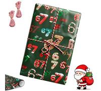 67 Christmas Wrapping Paper, Funny Santa 6 7 Meme Wrap Paper, Fun Brain Rot Festive Wrapping Roll for Christmas, Secret Santa & Gag Gifts (Style A,1 Set)