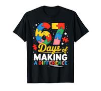 67 Days of Making a Difference Funny Teacher Student Autism T-Shirt